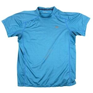 Outdoor Research Mens M Argon T-Shirt Teal Blue Recycled Poly Stretch Hiking
